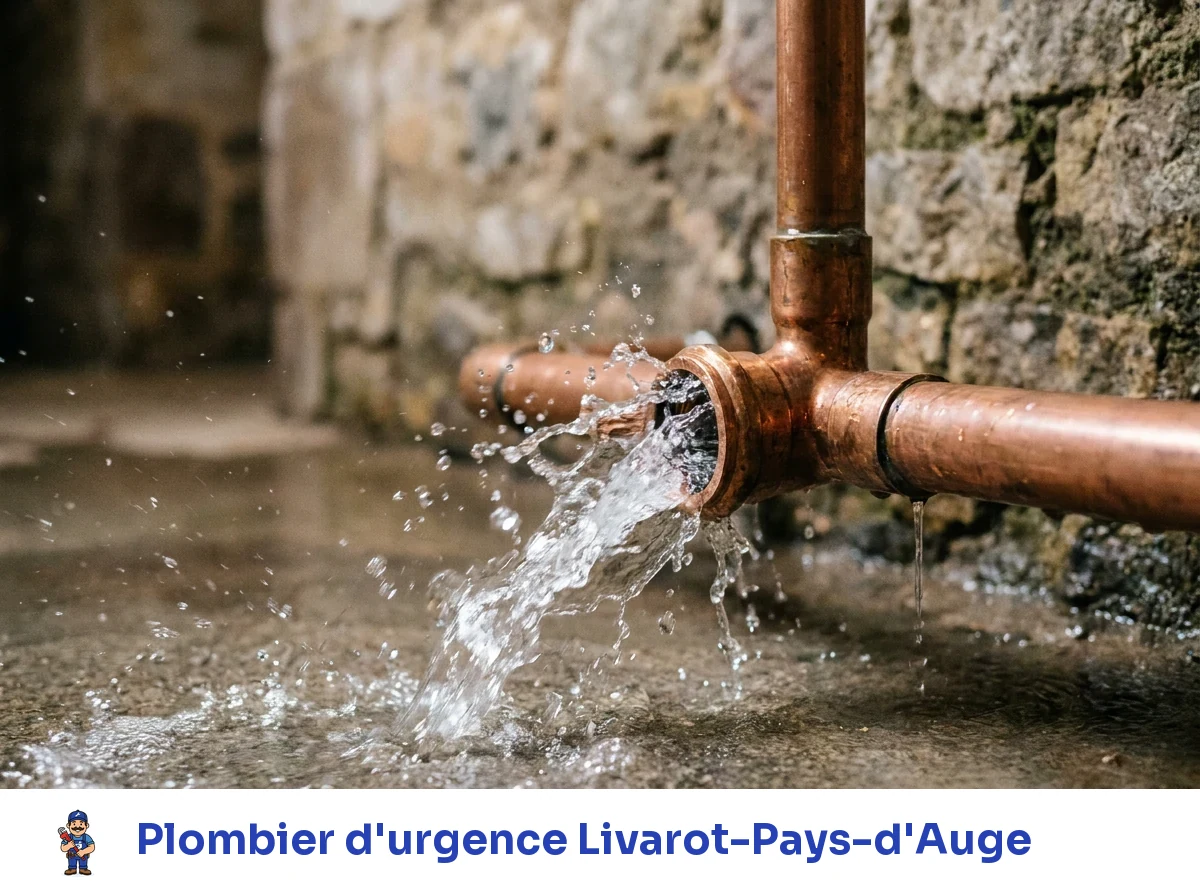 Plombier d'urgence à Livarot-Pays-d'Auge