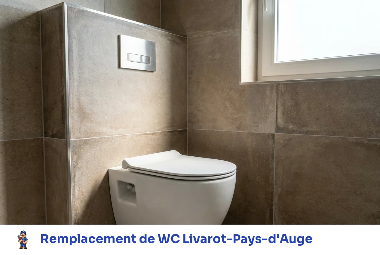 Remplacement de WC à Livarot-Pays-d'Auge