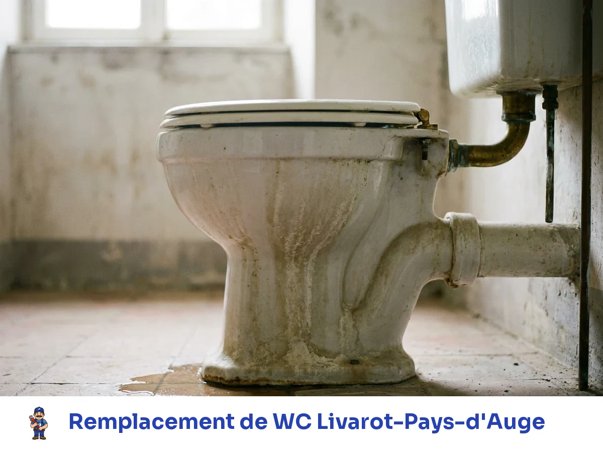 Remplacement de WC à Livarot-Pays-d'Auge