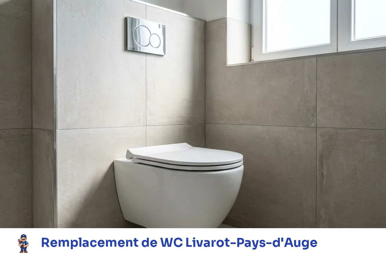 Remplacement de WC à Livarot-Pays-d'Auge