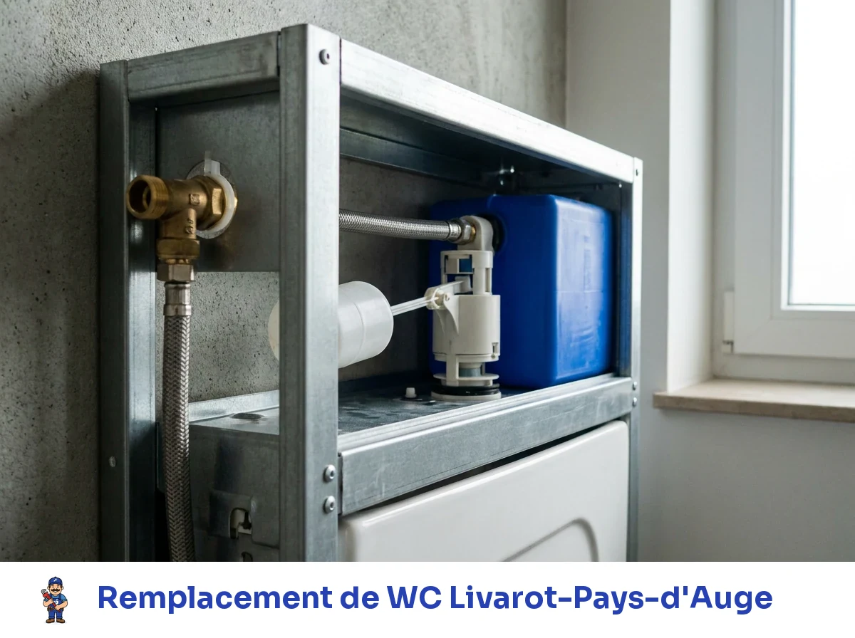 Remplacement de WC à Livarot-Pays-d'Auge